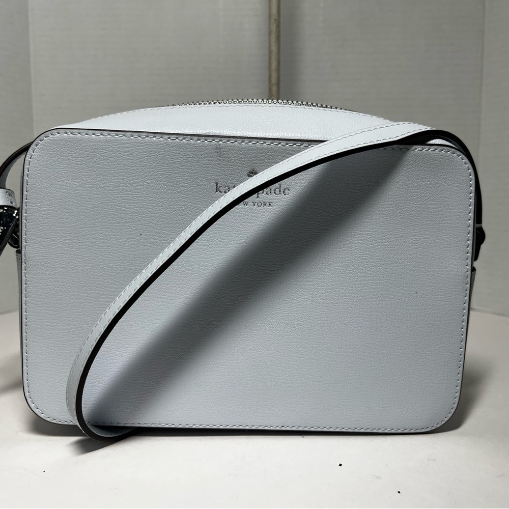 Kate Spade Leather Harper Crossbody Aqua Pool